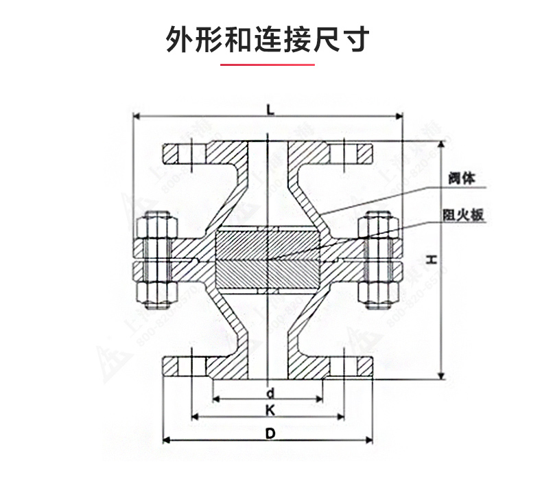GZW-1鑄鋼管道阻火器_產品結構圖.jpg